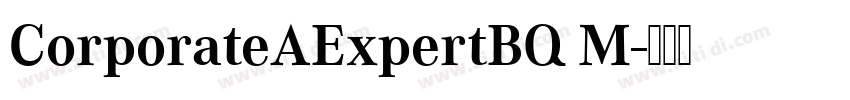 CorporateAExpertBQ M字体转换